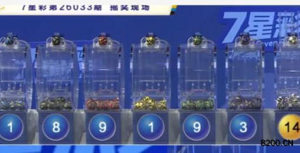 第2026033期七星彩开奖现场截图图片