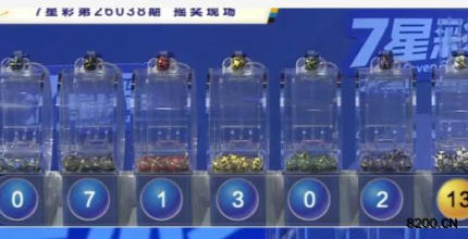 第2026038期七星彩开奖现场截图图片