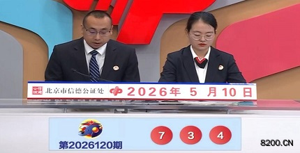 第2026120期福彩3D开奖现场截图图片