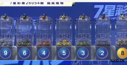 第2026054期七星彩开奖现场截图图片