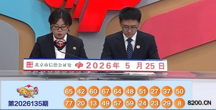 第2026135期快乐8开奖现场截图图片