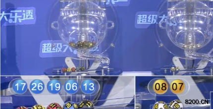 第2026059期大乐透开奖现场截图图片
