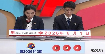 第2026142期福彩3D开奖现场截图图片
