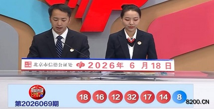 第2026069期双色球开奖现场截图图片