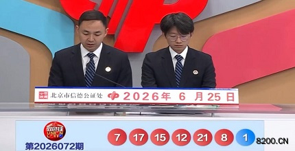 第2026072期双色球开奖现场截图图片