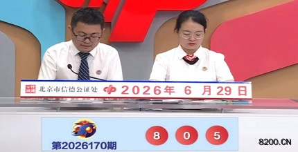 第2026170期福彩3D开奖现场截图图片