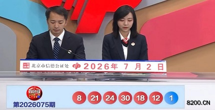 第2026075期双色球开奖现场截图图片