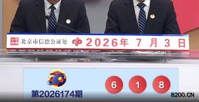 第2026174期福彩3D开奖现场截图图片