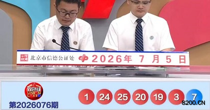 第2026076期双色球开奖现场截图图片