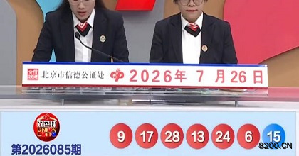 第2026085期双色球开奖现场截图图片