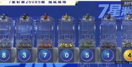 第2026085期七星彩开奖现场截图图片