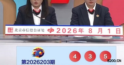 第2026203期福彩3D开奖现场截图图片