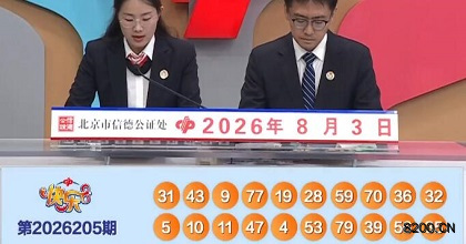 第2026205期快乐8开奖现场截图图片