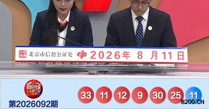 第2026092期双色球开奖现场截图图片
