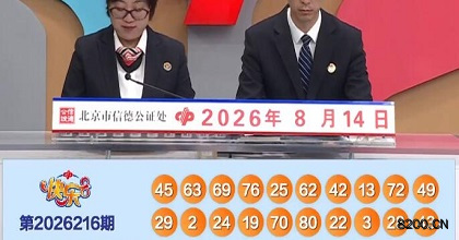 第2026216期快乐8开奖现场截图图片
