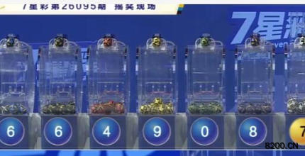 第2026095期七星彩开奖现场截图图片