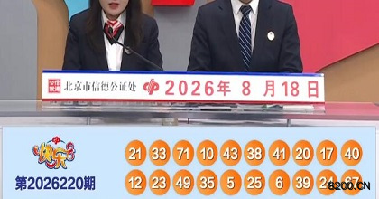 第2026220期快乐8开奖现场截图图片