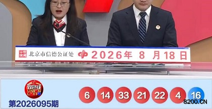 第2026095期双色球开奖现场截图图片