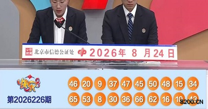 第2026226期快乐8开奖现场截图图片