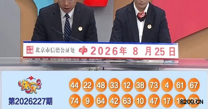 第2026227期快乐8开奖现场截图图片