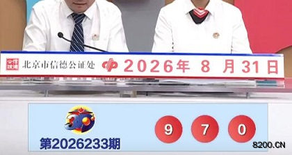 第2026233期福彩3D开奖现场截图图片