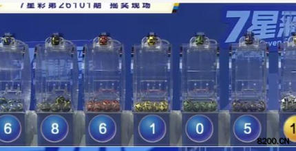 第2026101期七星彩开奖现场截图图片