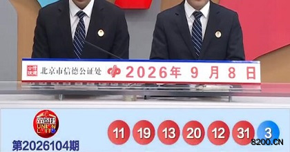 第2026104期双色球开奖现场截图图片