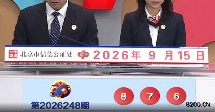 第2026248期福彩3D开奖现场截图图片