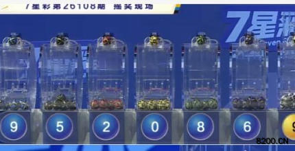 第2026108期七星彩开奖现场截图图片