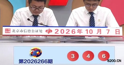 第2026266期福彩3D开奖现场截图图片