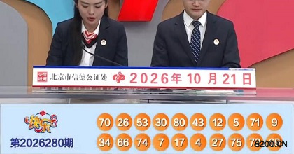 第2026280期快乐8开奖现场截图图片